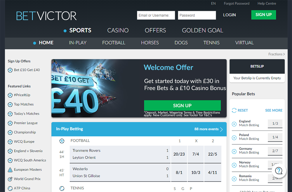 best betting website offers